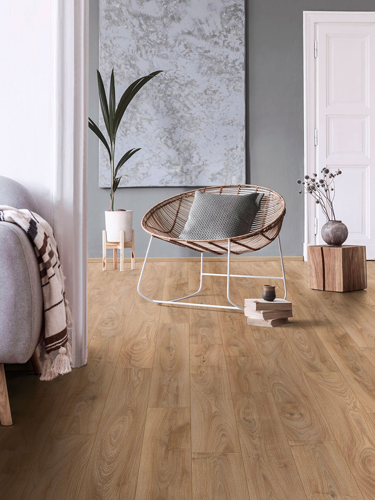 Laminate Jangal 8221 Perlacher Oak Wood selection 11mm incl. footfall sound (cork)