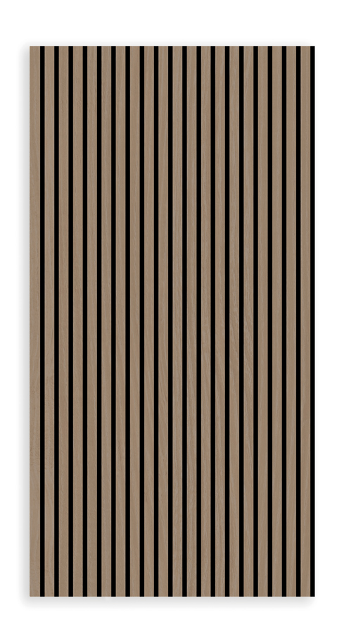 Wall panel Jangal Solid 10000 Walnut MDF veneer (2400x600x22mm)