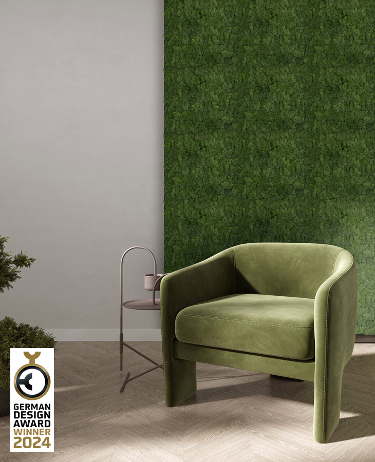 Wandpaneel Jangal Modular Wall 11103 Dark Green Moos 52 x 52 cm