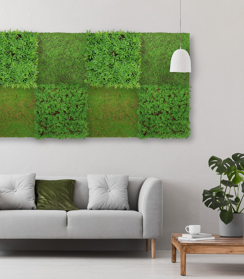 Wandpaneel Jangal Modular Wall 11106 Light Green Coconut 52 x 52 cm