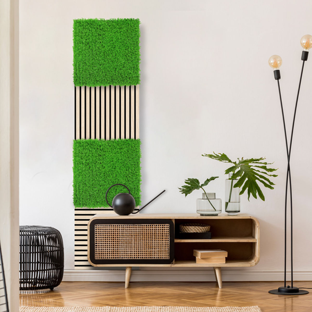 Wandpaneel Jangal Modular Wall 11115 Bright Green Design Grass 52 x 52 cm