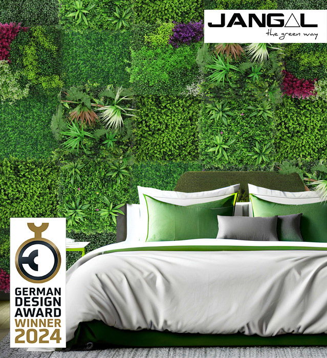 Wandpaneel Jangal Modular Wall 11113 dark green design buxus 52 x 52 cm