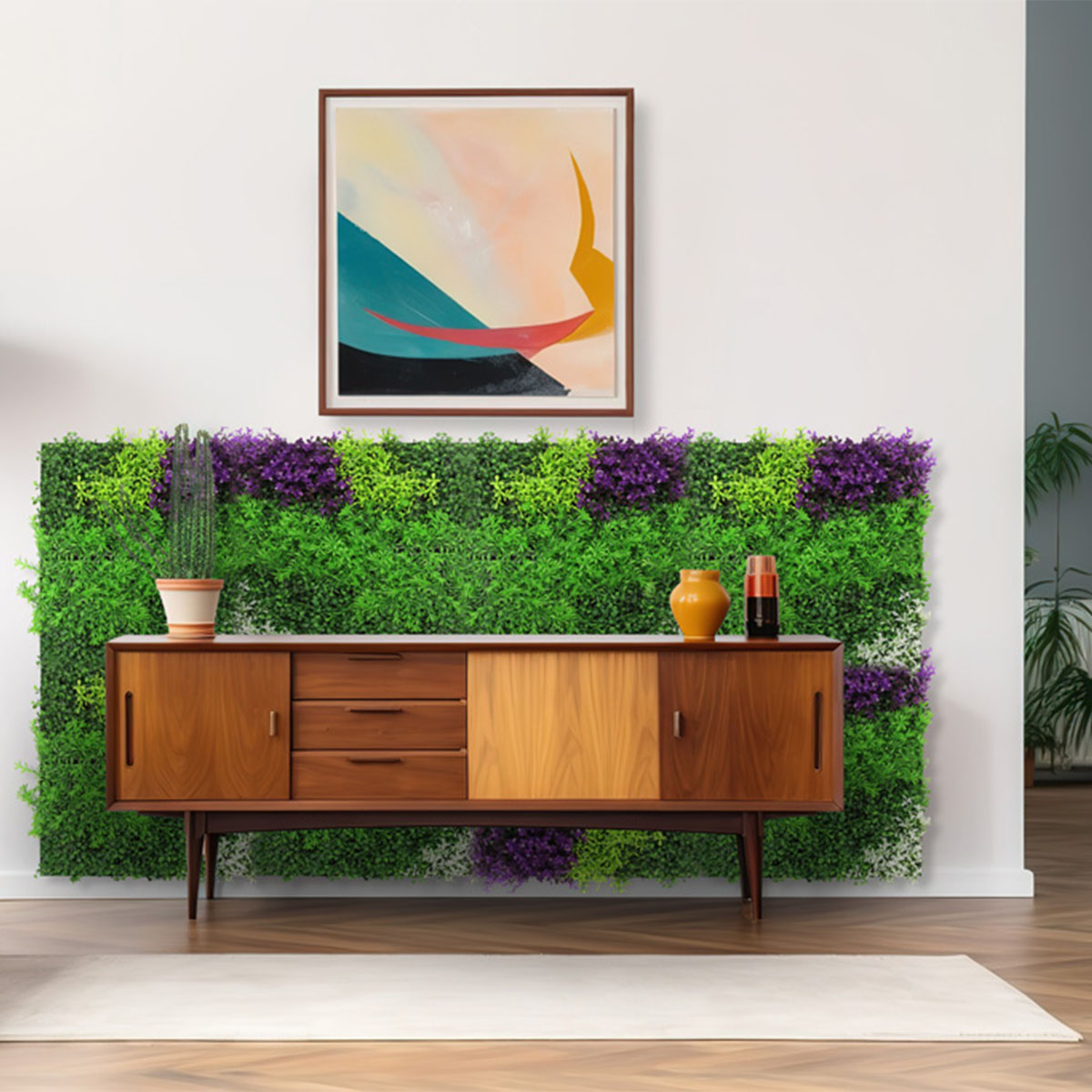 Wandpaneel Jangal Modular Wall 11116 violet mixed flora 52 x 52 cm