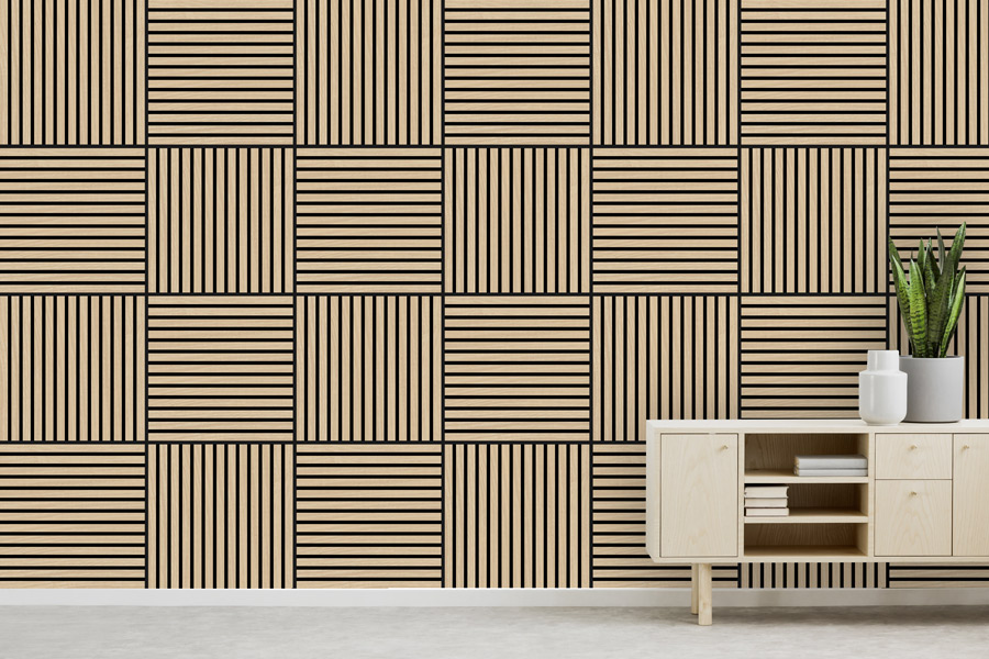 Wall panel Jangal Modular Wall 11000A Fanal Oak veneer 52 x 52 cm