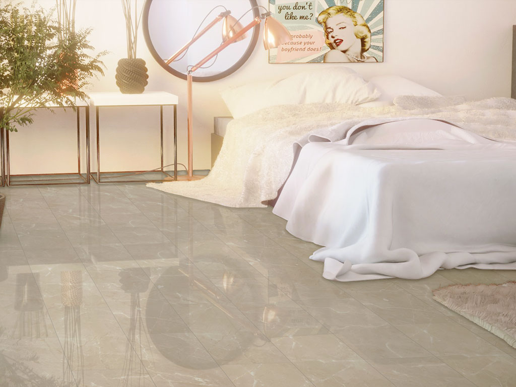 Gloss laminate Jangal 2911 Gloss Botticino Classico light (810x400) Stone Line 8mm tile