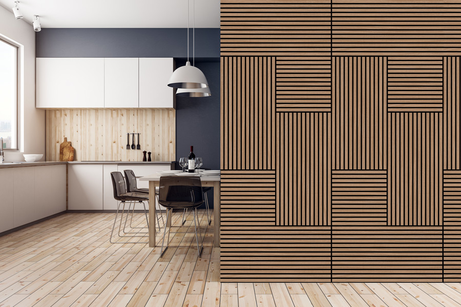 Wall panel Jangal Modular Wall 11003A Davert Oak veneer 52 x 52 cm