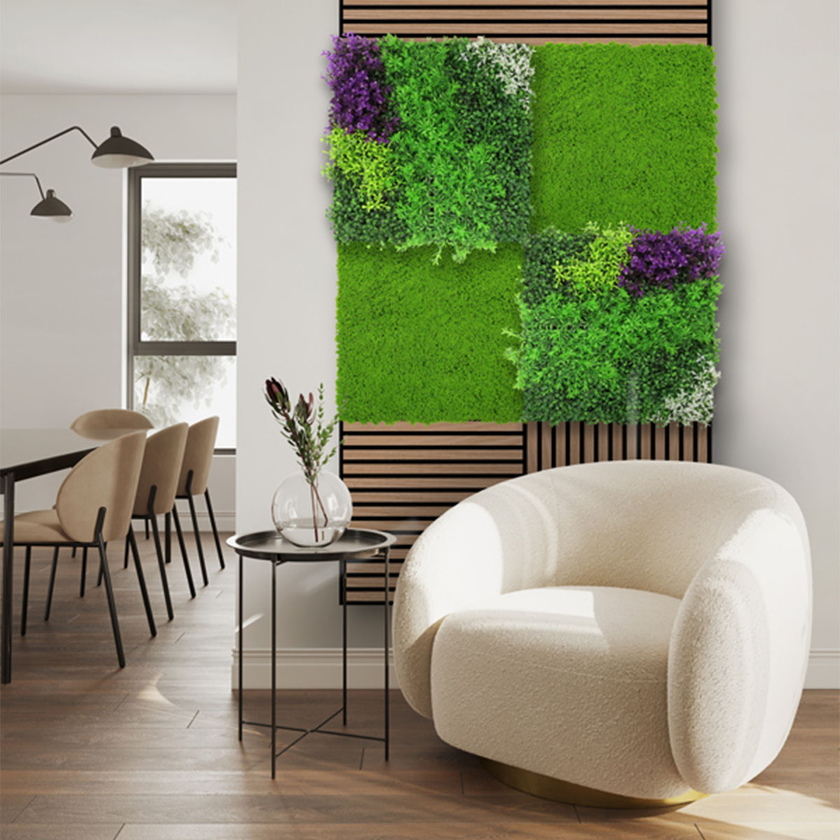 Wandpaneel Jangal Modular Wall 11116 violet mixed flora 52 x 52 cm