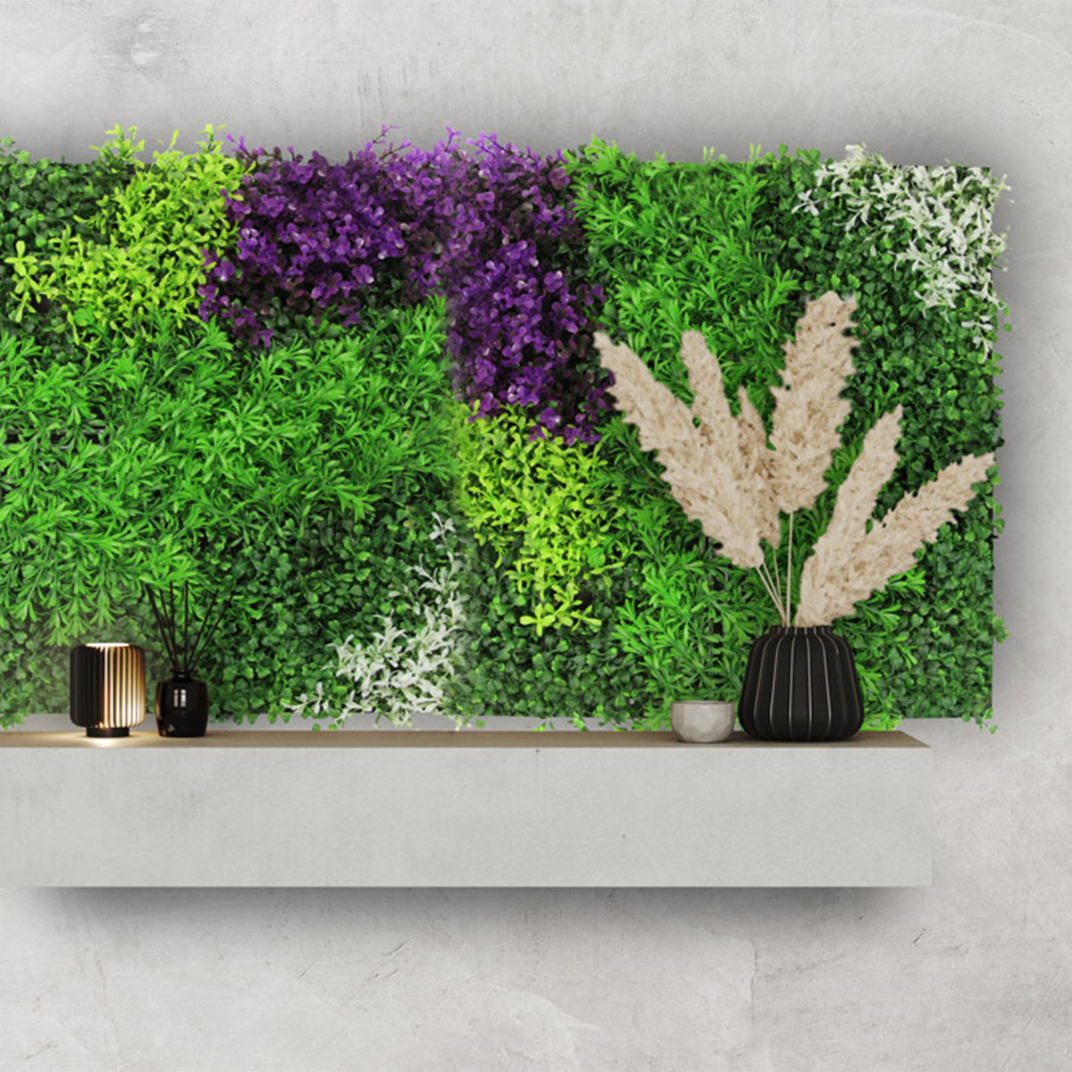 Wandpaneel Jangal Modular Wall 11116 violet mixed flora 52 x 52 cm