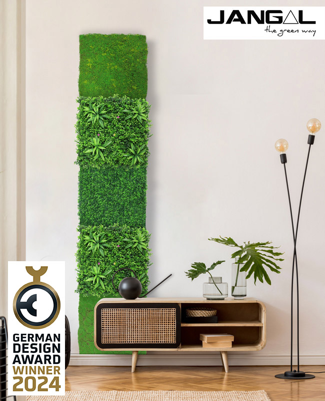 Wandpaneel Jangal Modular Wall 11110 light green fibre design moos 52 x 52 cm